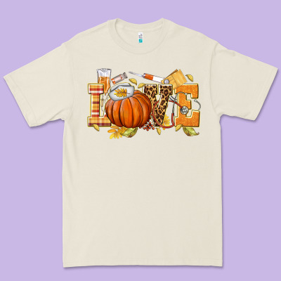Love Nurse Fall Premium Tee Designed By Texasbilliewilder