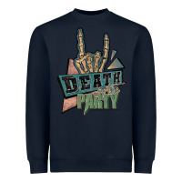 Navy death of the party white Heavyweight Sweatshirt - JahusDesignShop