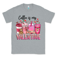 Heather Grey Coffee Is MY Valentine Classic Tee - CowhideDigitalArt