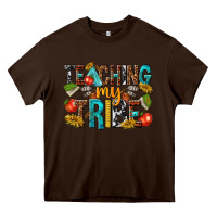 Chocolate Brown teaching my Heavy Core Tee - texasbilliewilder