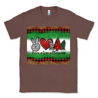Chestnut Peace Love Christmas Trees Classic Tee - Jasminsmagicworld