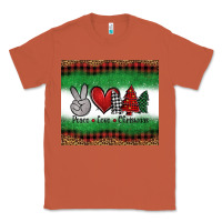 Copper Peace Love Christmas Trees Classic Tee - Jasminsmagicworld
