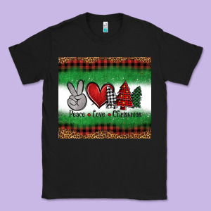 Peace Love Christmas Trees Classic Tee Designed By Jasminsmagicworld