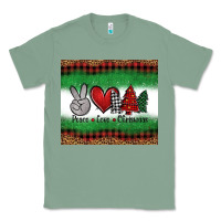 Sage Peace Love Christmas Trees Classic Tee - Jasminsmagicworld