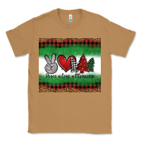 Toasted Coconut Peace Love Christmas Trees Classic Tee - Jasminsmagicworld