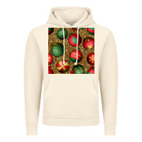 Vintage Artic christmas ornaments and leopard seamless pattern Vintage Hoodie - BundleAndBundleShop