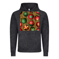 Christmas Ornaments And Leopard Seamless Pattern Vintage Hoodie | Teevron