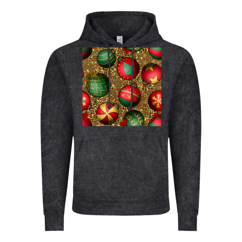 Christmas Ornaments And Leopard Seamless Pattern Vintage Hoodie by BundleAndBundleShop | Teevron