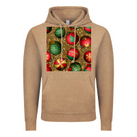 Vintage Coffee christmas ornaments and leopard seamless pattern Vintage Hoodie - BundleAndBundleShop