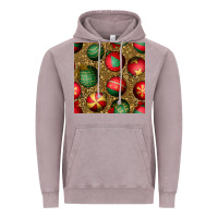 Vintage Zinc christmas ornaments and leopard seamless pattern Vintage Hoodie - BundleAndBundleShop