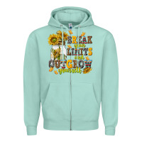 Seafoam break your limits and outgrow yourself Zipper Hoodie - NancyCooperArtShop