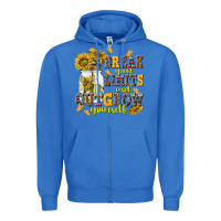 True Royal break your limits and outgrow yourself Zipper Hoodie - NancyCooperArtShop