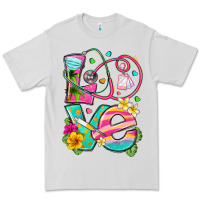 Dove Grey love summer nurse Premium Tee - texasbilliewilder