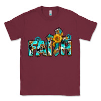 Burgundy faith with cross ado Classic Tee - AdoDesignShop