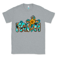 Heather Grey faith with cross ado Classic Tee - AdoDesignShop