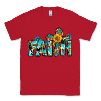 Red faith with cross ado Classic Tee - AdoDesignShop