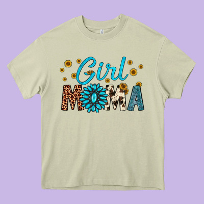 Girl Mama Heavy Core Tee Designed By Artiststas