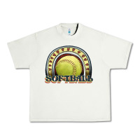 Pistachio softball rainbow Urban Heavy Tee - JahusDesignShop