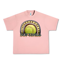 Salmon softball rainbow Urban Heavy Tee - JahusDesignShop