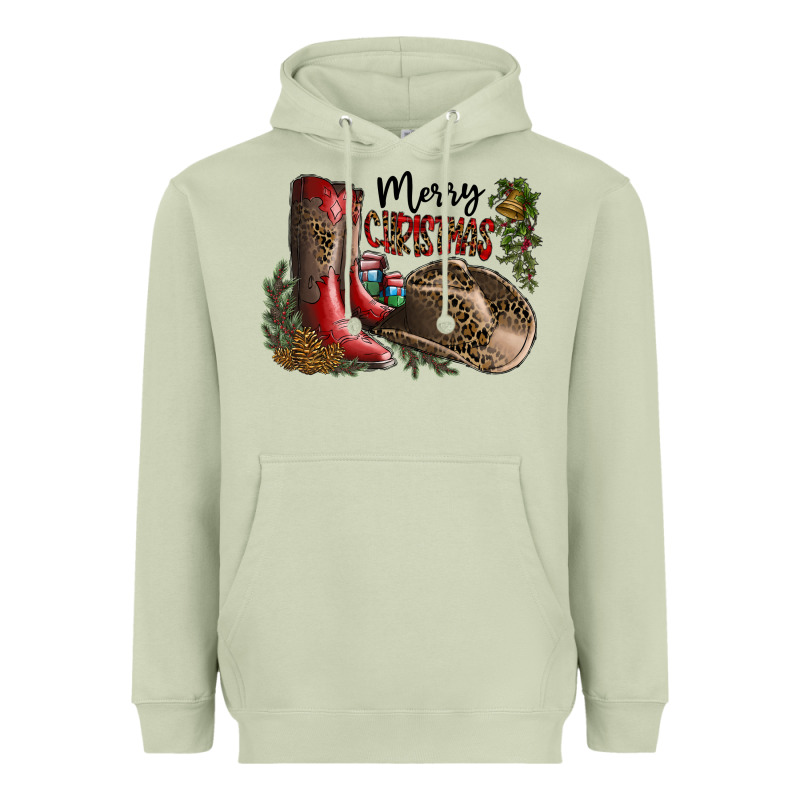 Merry Christmas Heavyweight Hoodie by SublimationCraftShop | Teevron