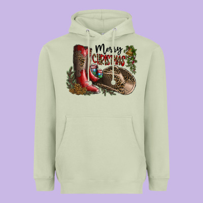 Merry Christmas Heavyweight Hoodie Designed By Sublimationcraftshop