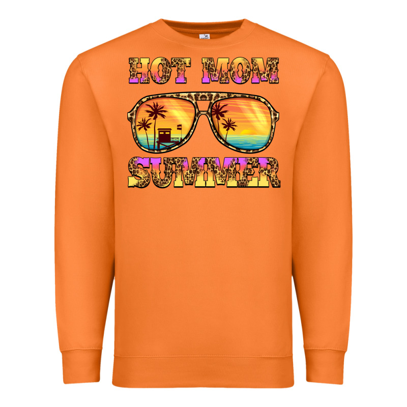 Hot Mom Summer Premium Sweatshirt by BarkalooDesign | Teevron
