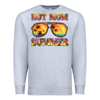 Heather Grey hot mom summer Premium Sweatshirt - BarkalooDesign
