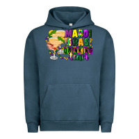 Pigment Midnight Navy mardi gras drinking team margaritas Urban Hoodie - CowGirlArtShop