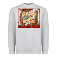 Heather Grey valentines day playing cards Heavyweight Sweatshirt - AdoDesignShop