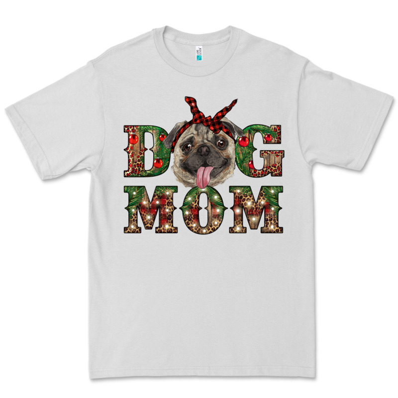 Christmas Pug Mom Premium Tee by RanaPortraitStore | Teevron