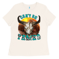 Bone cant be tamed Ladies Tee - texasbilliewilder