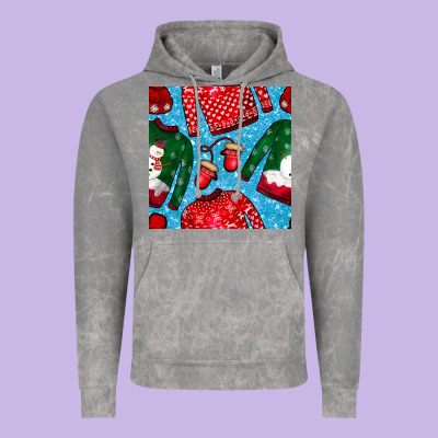 Christmas Clothes Seamless Pattern Vintage Hoodie Designed By Bundleandbundleshop