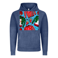 Vintage Denim christmas clothes seamless pattern Vintage Hoodie - BundleAndBundleShop