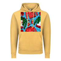 Vintage Mustard christmas clothes seamless pattern Vintage Hoodie - BundleAndBundleShop