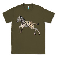 Army Green Baby Zebra Classic Tee - LillyAllenDesigns