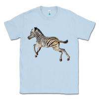 Dusty Blue Baby Zebra Classic Tee - LillyAllenDesigns