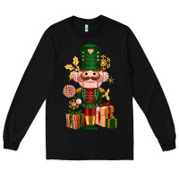 Black Christmas Nutcracker Long Sleeve Tee - NancyCooperArtShop