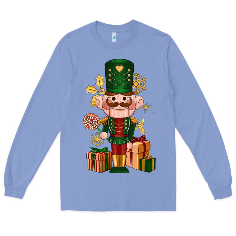 Christmas Nutcracker Long Sleeve Tee by NancyCooperArtShop | Teevron