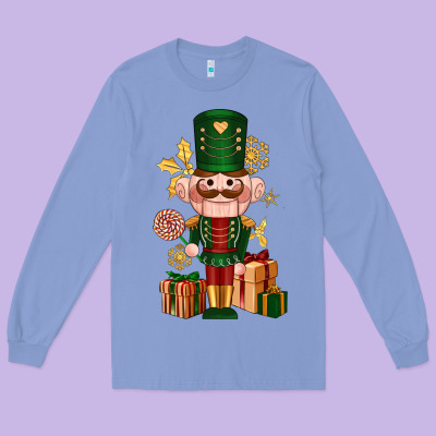 Christmas Nutcracker Long Sleeve Tee Designed By Nancycooperartshop