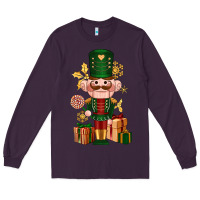 Plum Christmas Nutcracker Long Sleeve Tee - NancyCooperArtShop