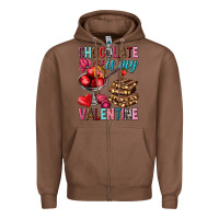 Chestnut chocolate is my valentine Zipper Hoodie - NancyCooperArtShop