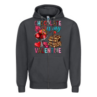 Smoke chocolate is my valentine Zipper Hoodie - NancyCooperArtShop