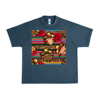 Midnight Navy mexican gnomes seamless pattern Urban Heavy Tee - BundleAndBundleShop