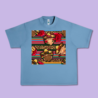 Mexican Gnomes Seamless Pattern Urban Heavy Tee Designed By Bundleandbundleshop