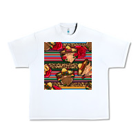 White mexican gnomes seamless pattern Urban Heavy Tee - BundleAndBundleShop