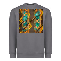 Aztec And Sunflowers Heavyweight Sweatshirt | Teevron