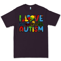 Plum i love someone with autism Premium Tee - Zillion Design Studio