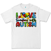 White i love someone with autism Premium Tee - Zillion Design Studio