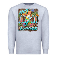 Heather Grey hot mom summer Premium Sweatshirt - BarkalooDesign