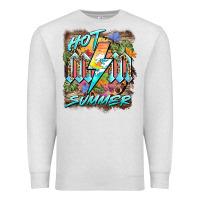 Oatmeal Heather hot mom summer Premium Sweatshirt - BarkalooDesign